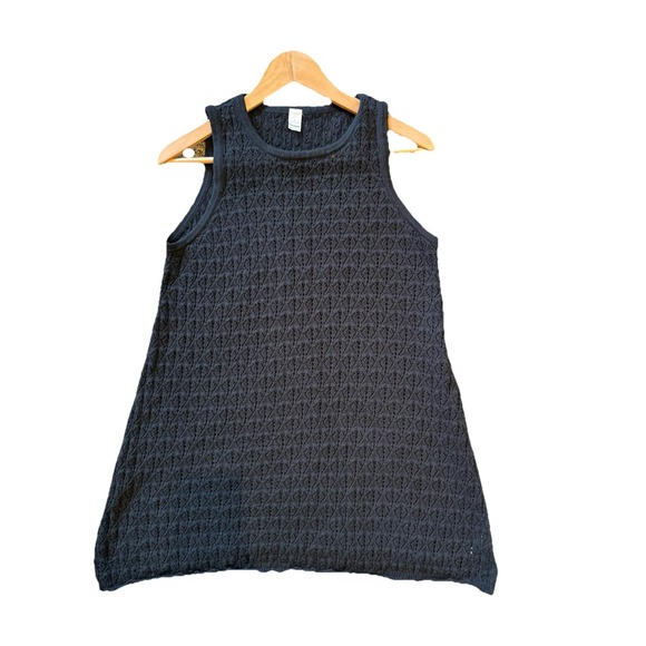 Old Navy Dresses & Skirts - Old Navy Crochet Midi Dress Women's Large Black Coverup Tank Open Knit